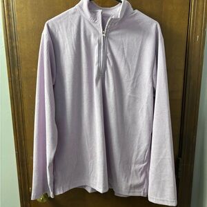 Lavender Quarter-Zip Pullover